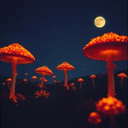 Battle Dancing Mushrooms vs the Dancing Devil Fight Between the Hellish night 