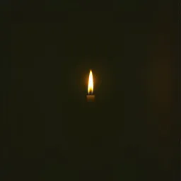 Flamme dans l'Obscurité