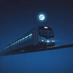 Dreamliner Through the Moon