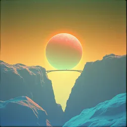 Nos deux cœurs unis dans l'espace