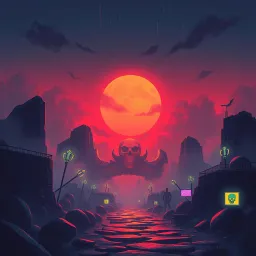 Skull & Staffs in the Wildy