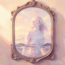 Woman in the mirror