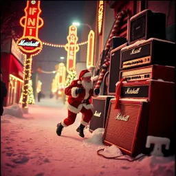Santa In A Leather Jacket