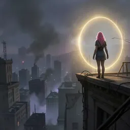 Pink Hair Gothic Slut