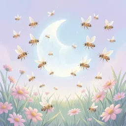 Hummeln und der Mond