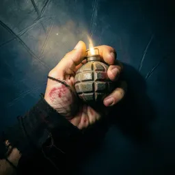 Hold my heart like a hand grenade