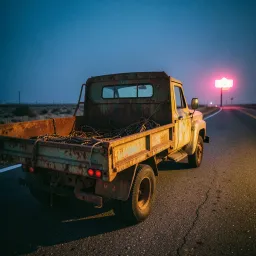 Straps On The Flatbed