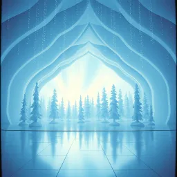 Eating the falling snowflakes