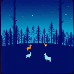 Animals under the stars