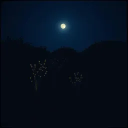 Moonlit sky
