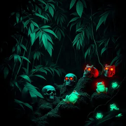 Skull Frogs in the Jungle