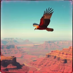 Majestic Flight of the Red Condor