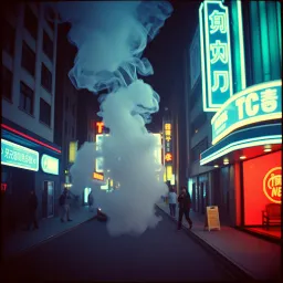 Smoke Trails in the Moonlight