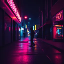 Nuit Sur Le Trottoir