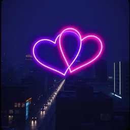 Neon Hearts