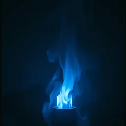 Burning Blue Flame