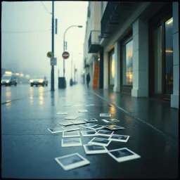 Took the Polaroids, left the nail holes