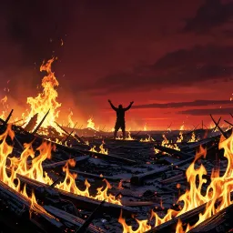 Blazing The Night Of War
