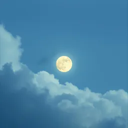 Staring into the moon