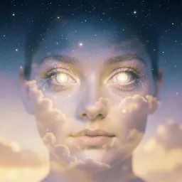 Galaxies in her eyes