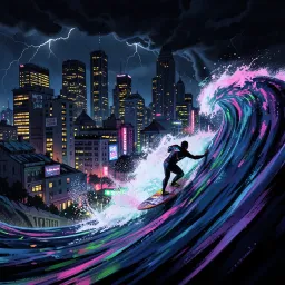 Typhoon surfing
