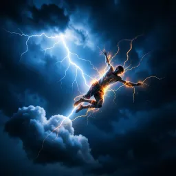 Falling like lightning