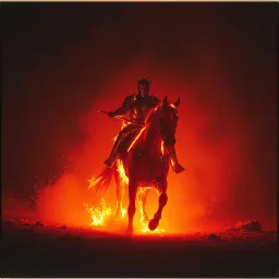 Knight on a Fiery Steed