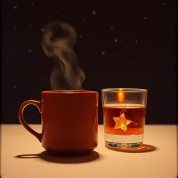 Coffee and whiskey