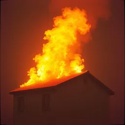 Roof is on fire