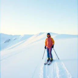 The Russian skier