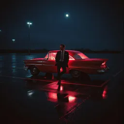 Moonlight Parking Lot