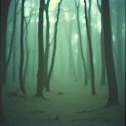 Forest walk at dusk