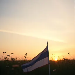 Folded Flag in Little Hands