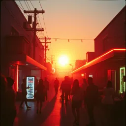 Outside