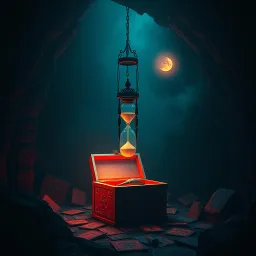 The hourglass will empty