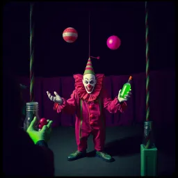 Nasty clown.