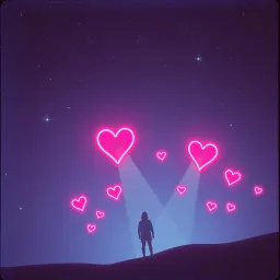 Spotlight hearts