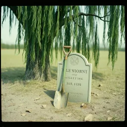 The grave digger walks alone