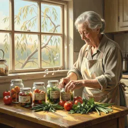 Grandma’s Love in Her Kitchen
