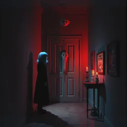 Blue Hair, Black Sky