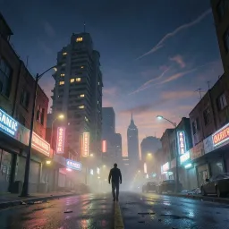 Neon Ghost Town