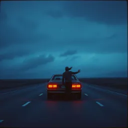 O carro para