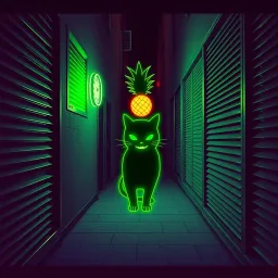Green Pineapple Cat