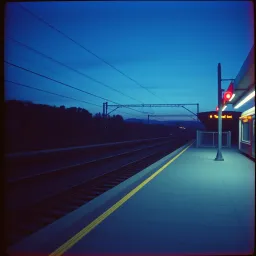 Estación de tren vacía