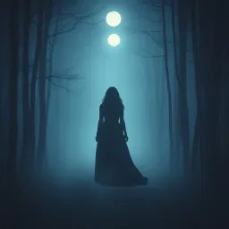 lady in the forest