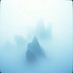 Sea fog on ice