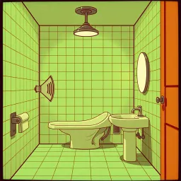 Bomb bomb in the bathroom
