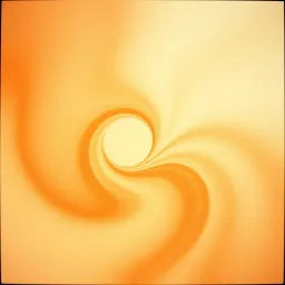 Orange face and white hair