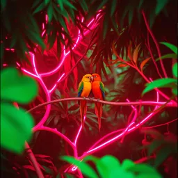 Romantic Lovebird Paradise