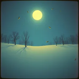 Silent Fall in the Quiet Night